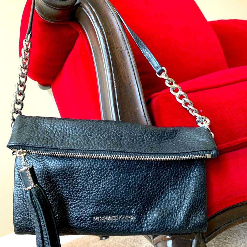 Sexy Fold Over Michael Kors Black Purse!